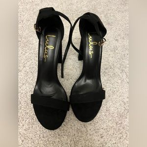 Lulus black high heels size 6.5